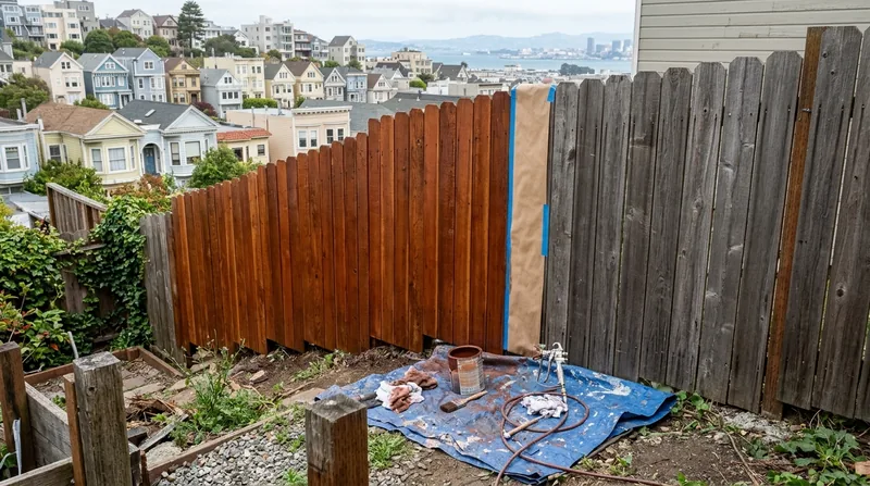 Fence Staining & Restoration San Francisco