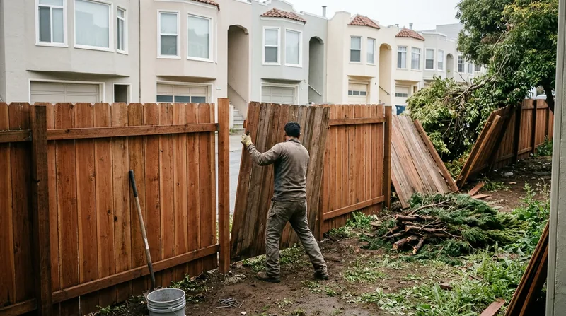Storm Damage Fence Repair San Francisco